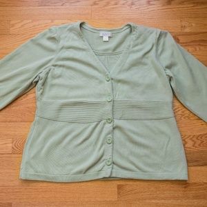 Light Green Christopher & Banks Sweater Set